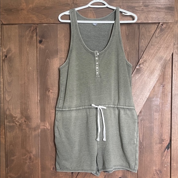 aerie Pants - aerie Olive Green Sleeveless Romper